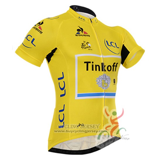 2016 Jersey Tinkoff Lider Yellow And Black